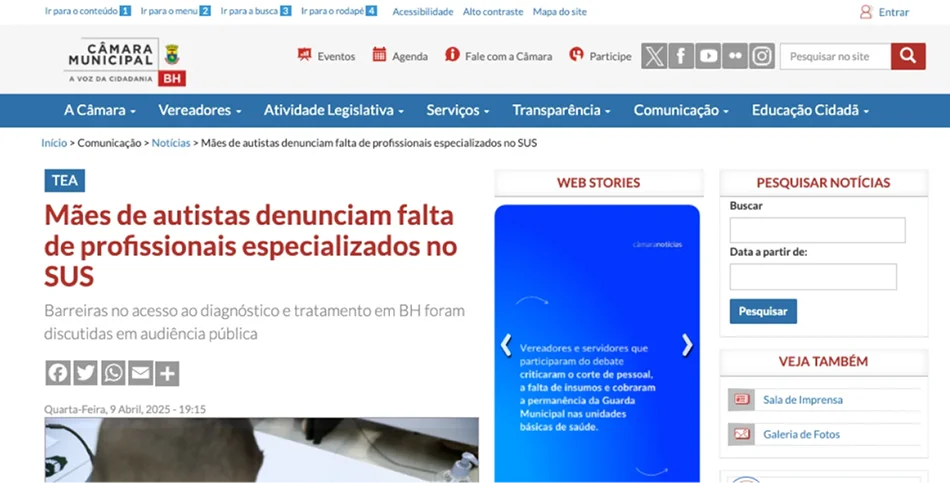 Notícia sobre autismo 3